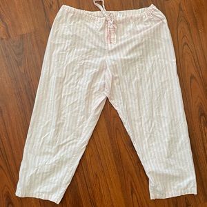 Victoria’s Secret Pink & White Striped Signature Pajama Pants